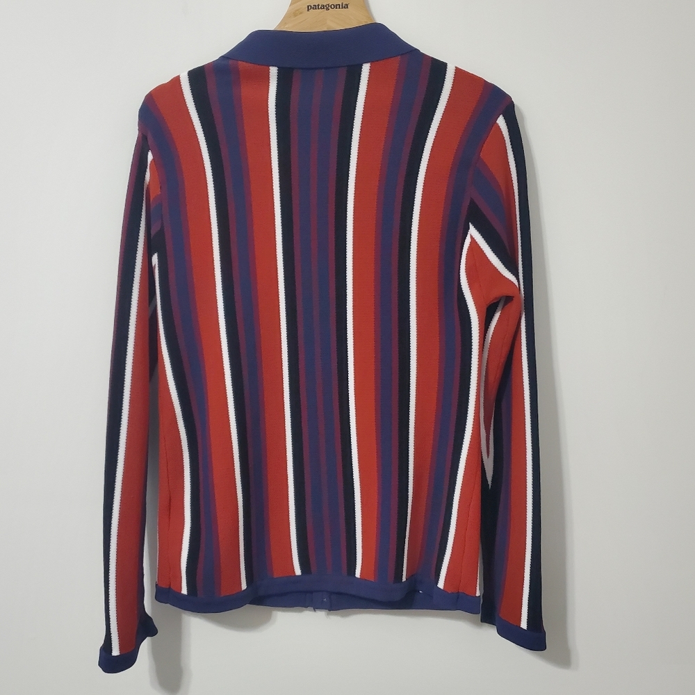 Paul Jones Striped Knit Button Up Shirt Mens Medium - Picture 5 of 10